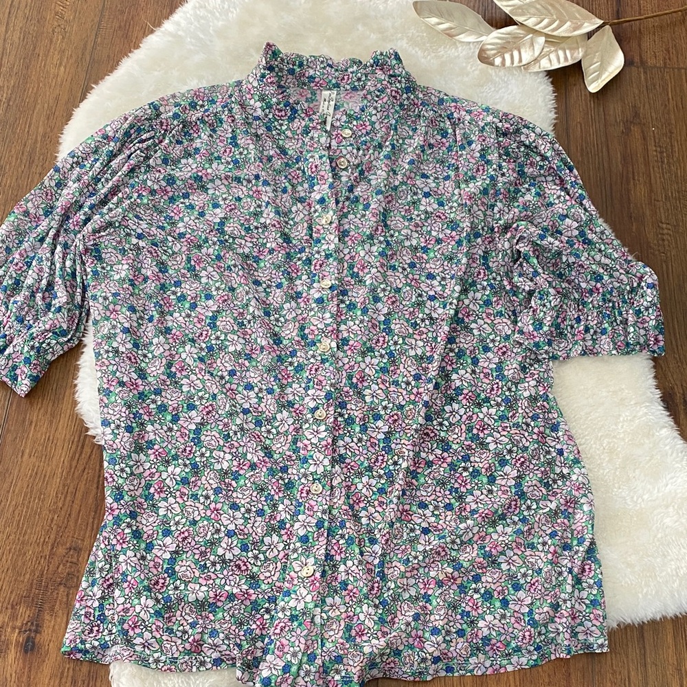 PerSeption Concept Multicolor Floral Blouse